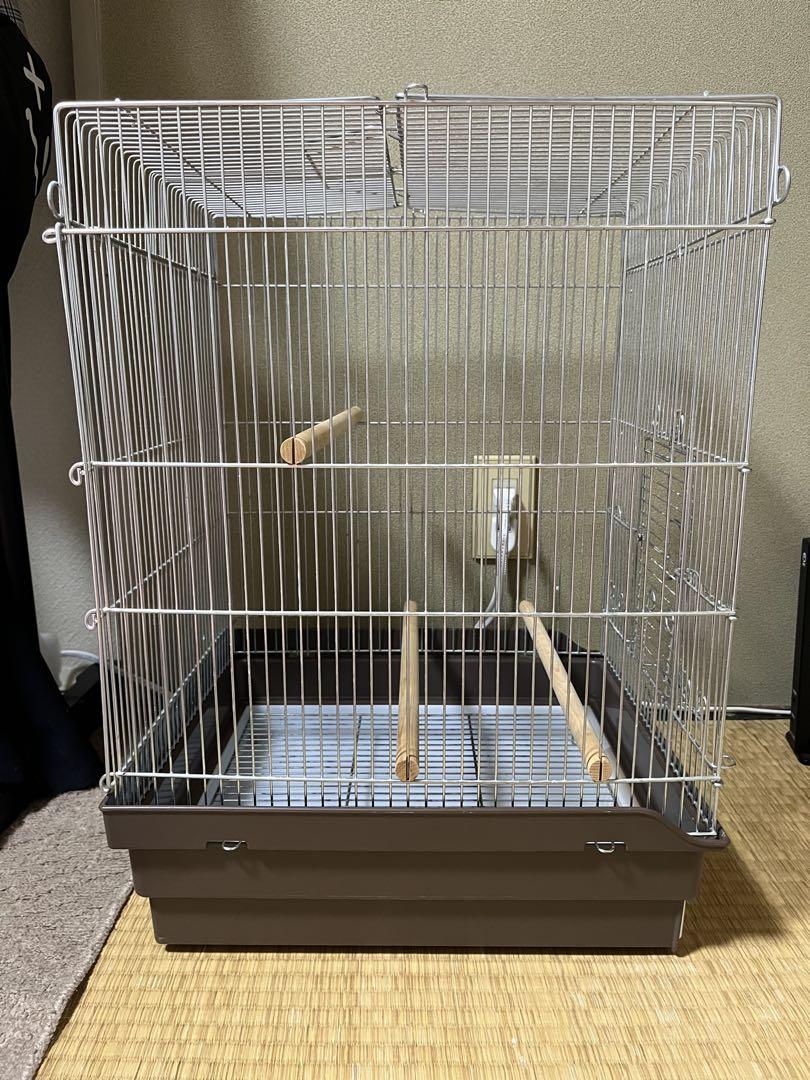 HOEI 鳥かご 手のり　中型 引き出し式トレイ付き