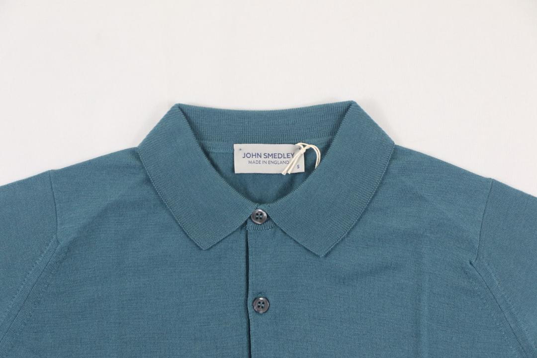 新品 John Smedley 最高級メリノウール ロングポロ　Sサイズ