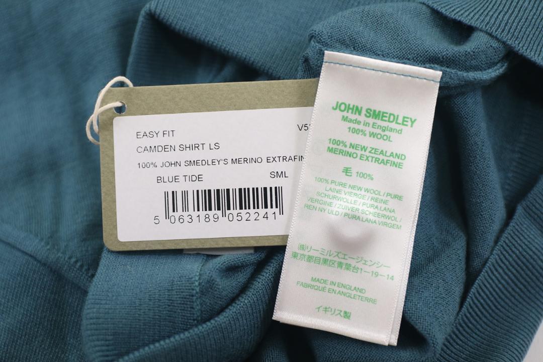 新品 John Smedley 最高級メリノウール ロングポロ　Sサイズ