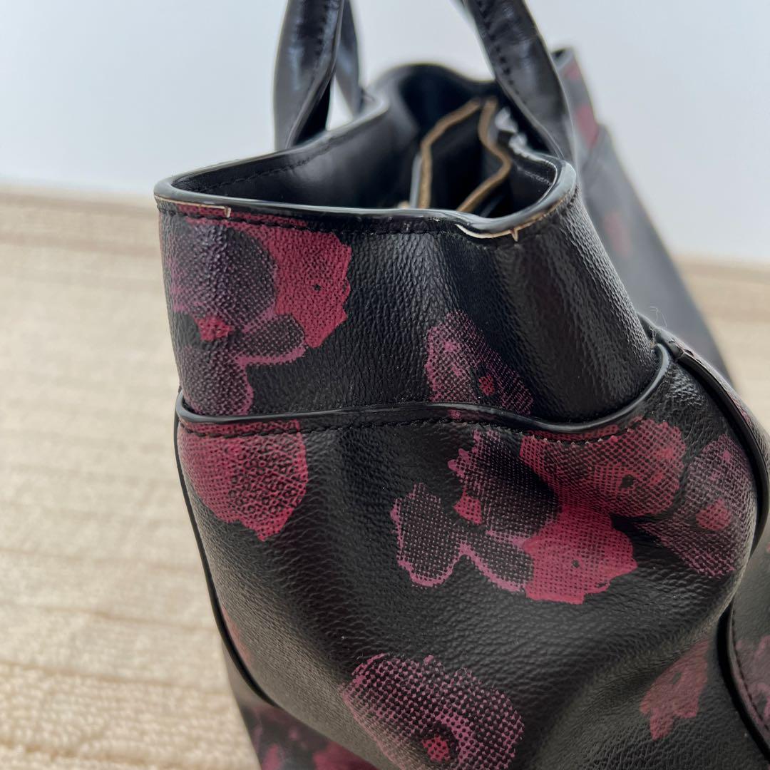 coach」 アウトレット トートバッグ F40340 PVCxレザー 中古