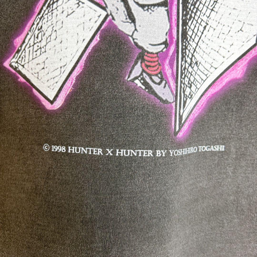 90s アニメtシャツ 【ハンターハンター】ヒソカ 両面 幻影旅団 L相当 古着 画像7