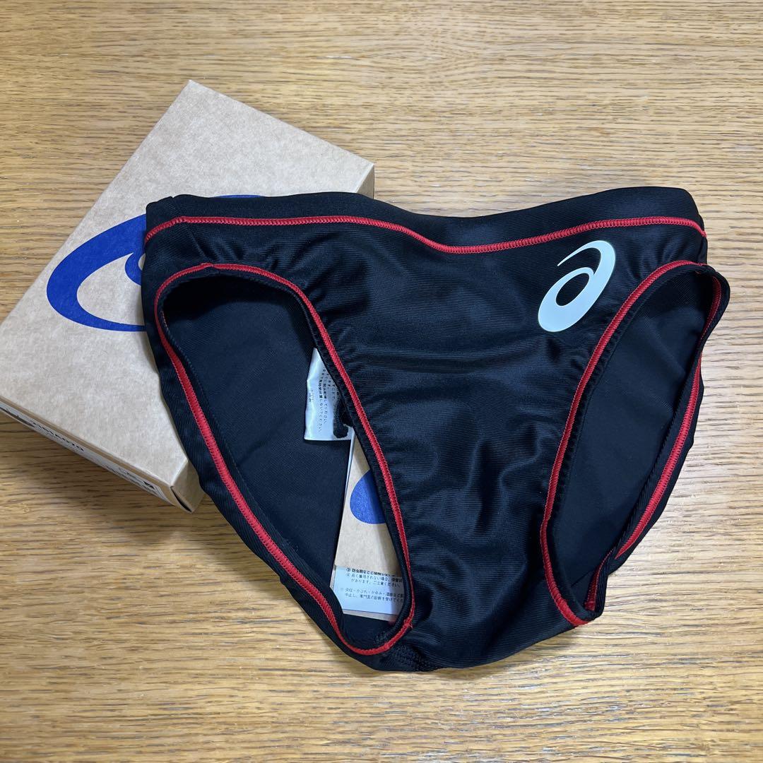 新品未使用品 廃盤アシックス 競泳ブラック水着 - メルカリ