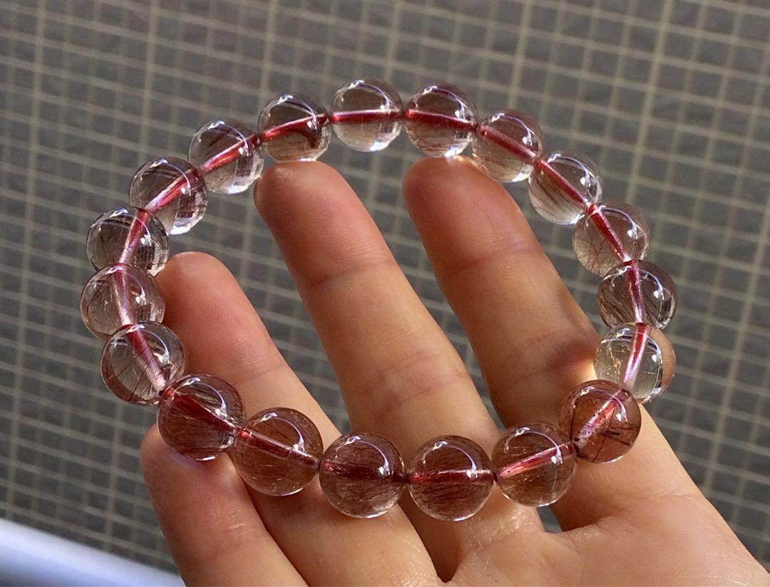 プレミアム品質】◇繊細な内包美 レッド ルチルクォーツ「豊かさ