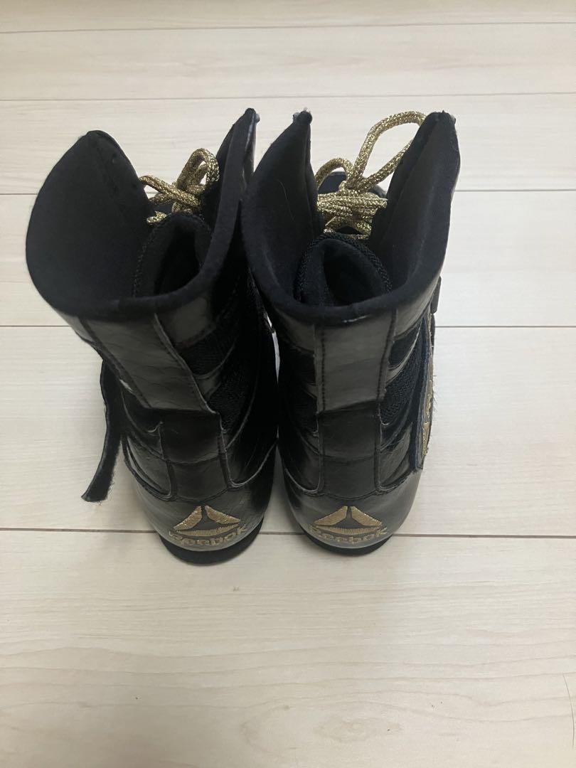 Reebok ボクシングシューズ ハイカット ブラック/ゴールド 27