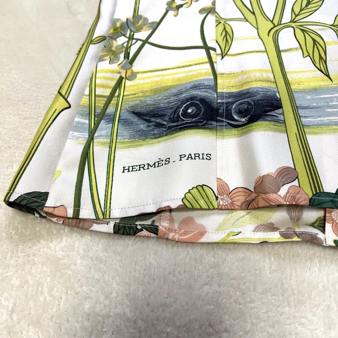 【超美品✨】HERMES★シルク★半袖 ブラウス★総柄★34 超美品✨】HERMES☆シルク☆半袖 ブラウス☆総柄☆34 - メルカリ