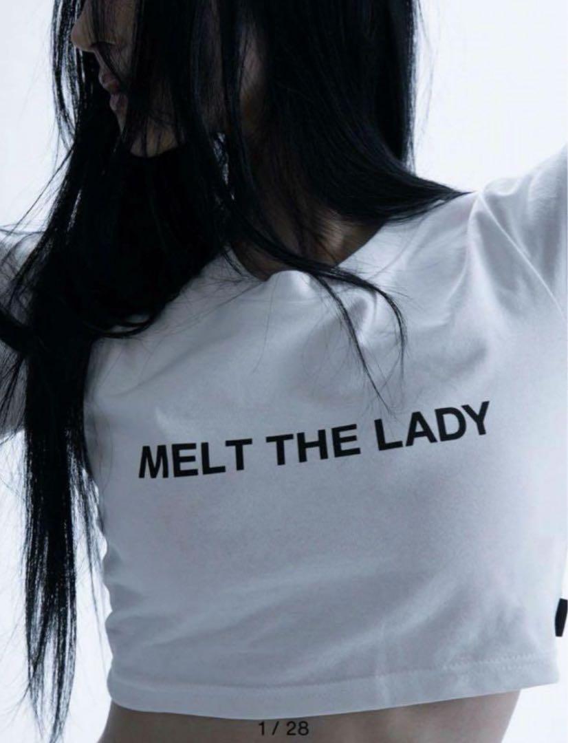 MELT THE LADY cropped game T-shirt 白