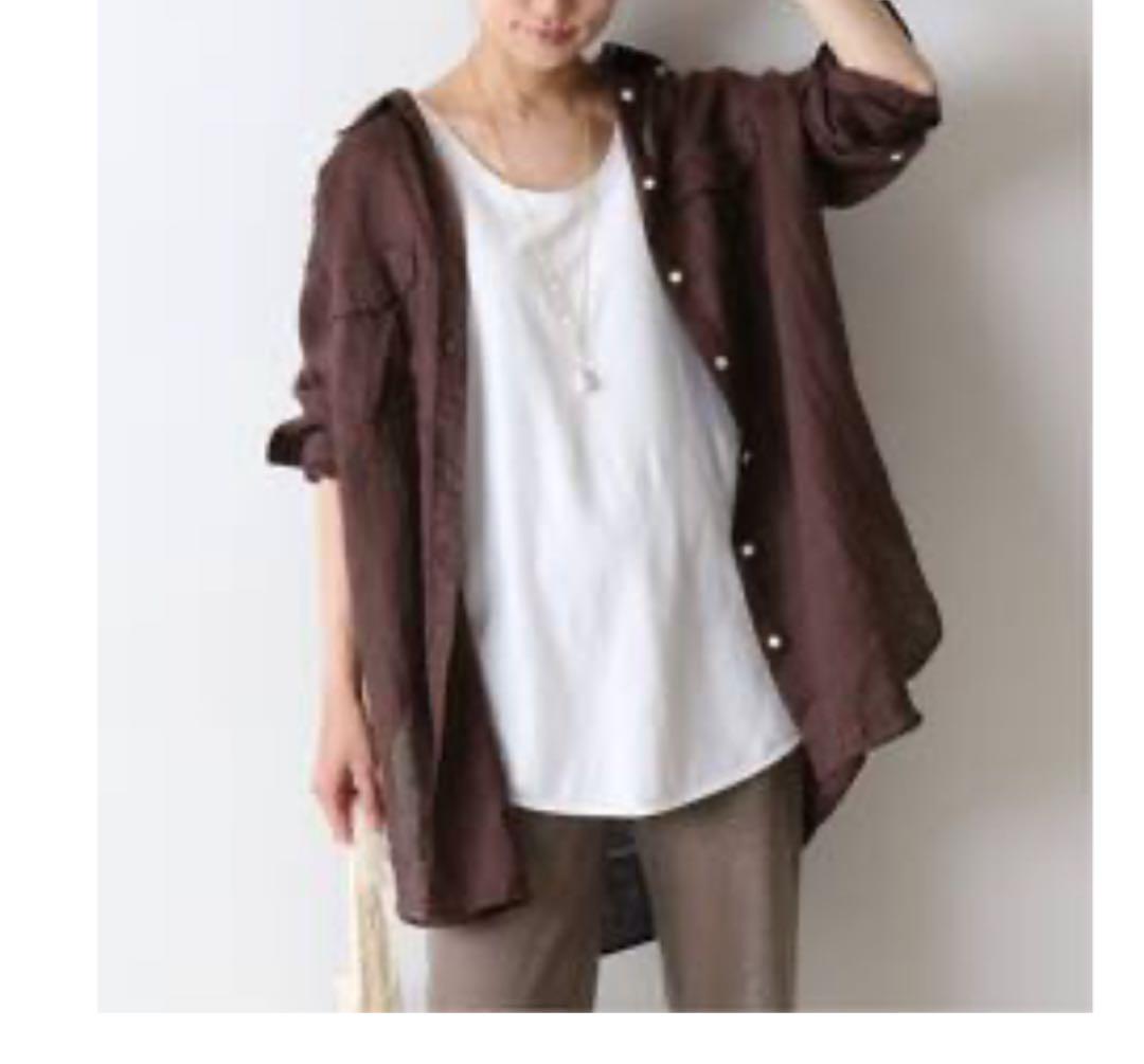 FRAMeWORK FRENCH LINEN サイドポケットシャツ