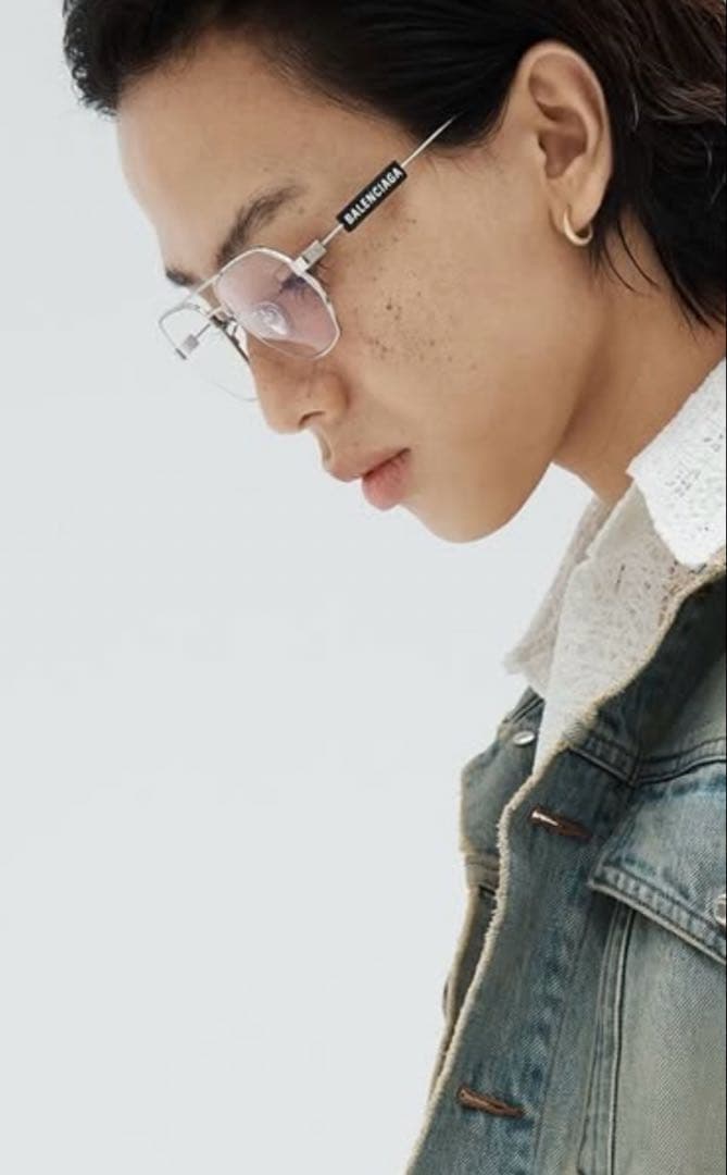 balenciaga パイロット ダブルブリッジ メガネBALENCIAGA