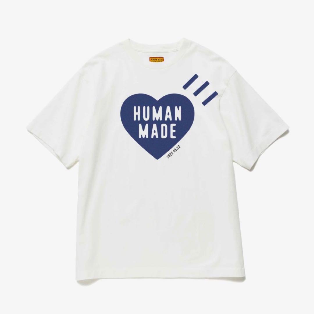 【本物保証】 HUMANMADE XS ネイビー Tシャツ 日付 Daily ヒューマンメイド トップス
