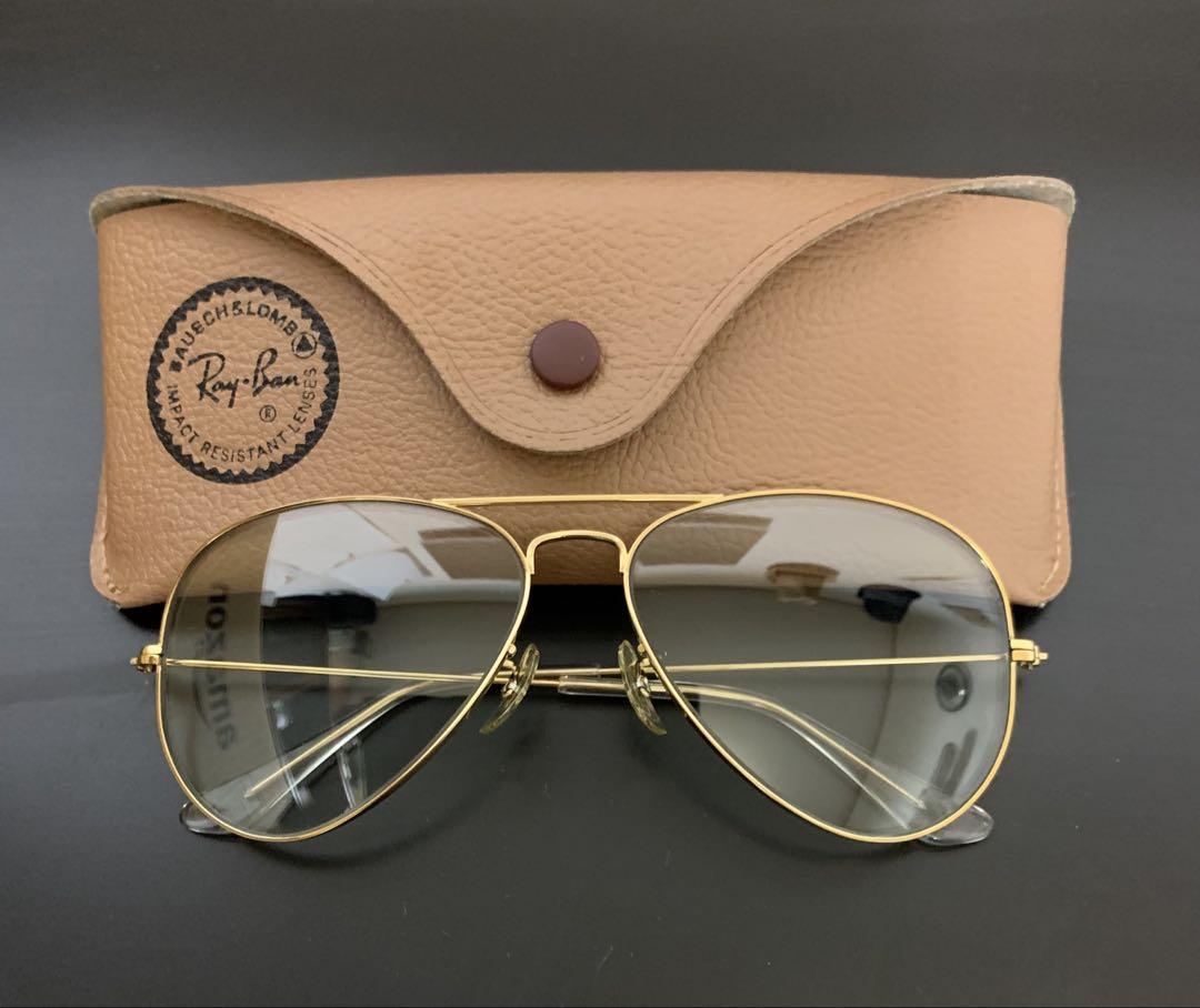 【希少美品】70s B&L RAY- BAN USA Aviator調光クリア