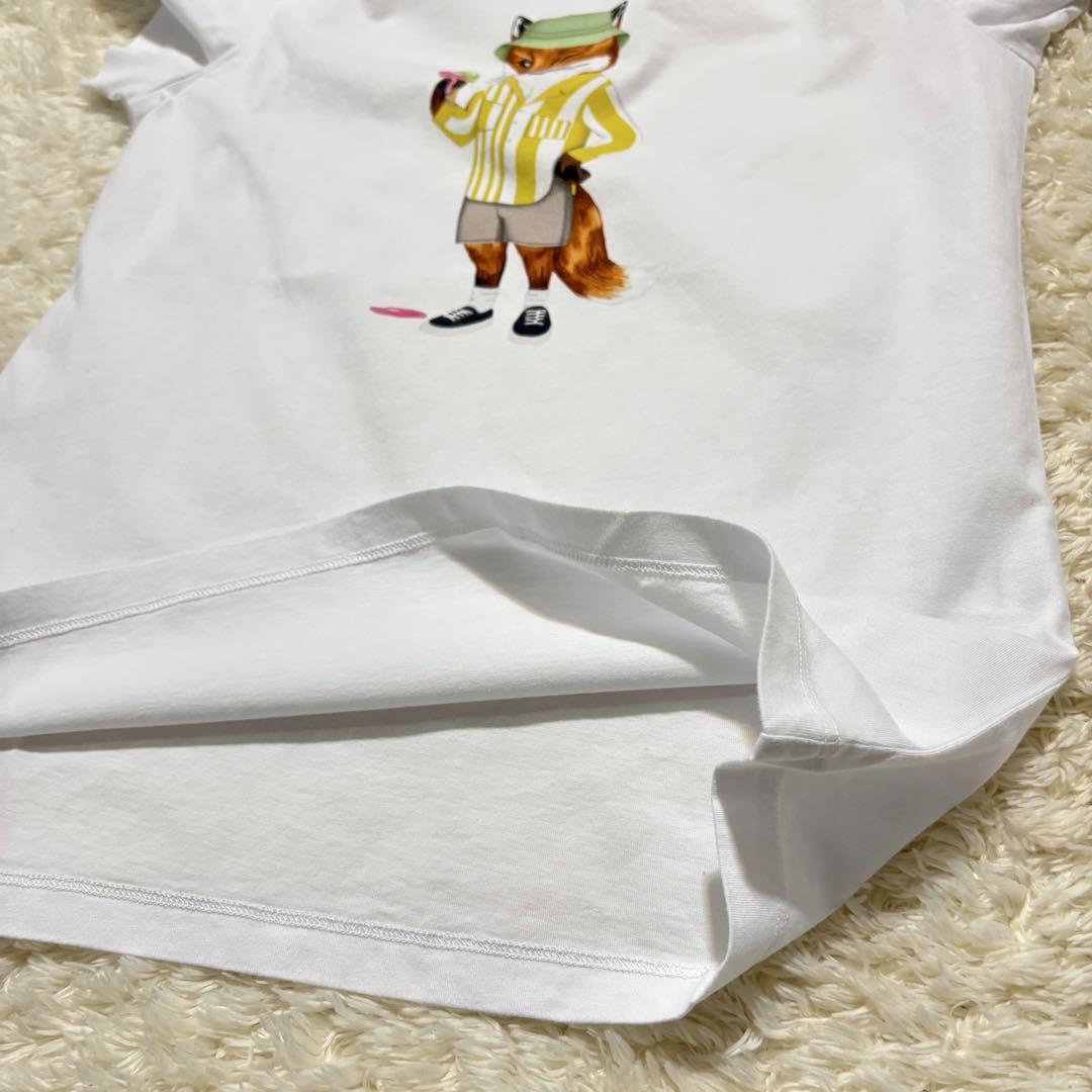 希少【新品タグ付】MAISON KITSUNEフォックス Tシャツ 半袖 白 S