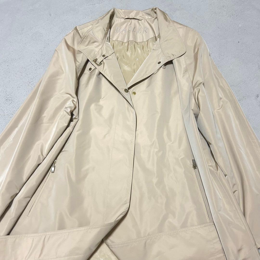 【美品】希少✨レリアン BASLER ドイツ製 ナイロンコート ロング丈 光沢 【美品】希少✨レリアン BASLER ドイツ製 ナイロンコート ロング丈 光沢