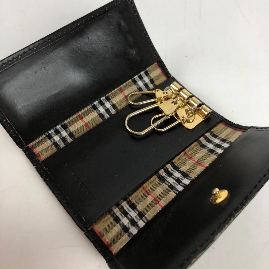 Ⓥバーバリーノバチェック　キーケース BURBERRY バーバリー ノバチェック キーケース ブラック