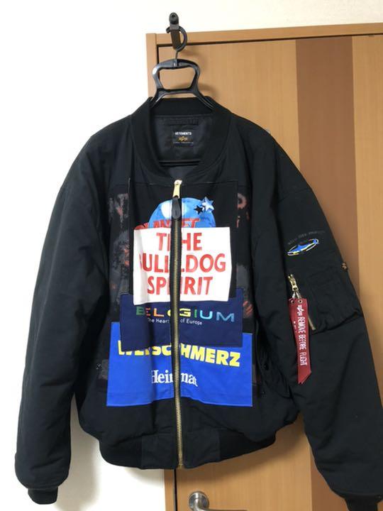 vetements パッチワークボンバージャケット