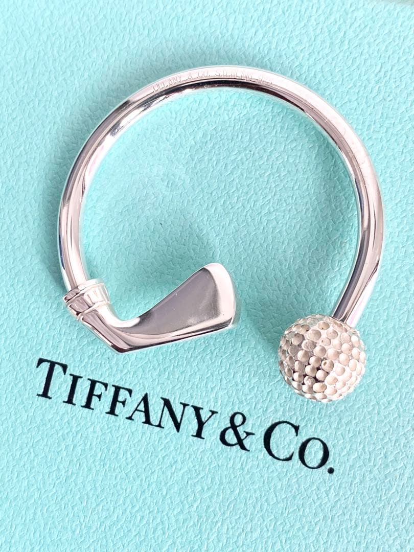 TIFFANY ティファニー ゴルフ クラブ キーリング キーホルダー シルバー