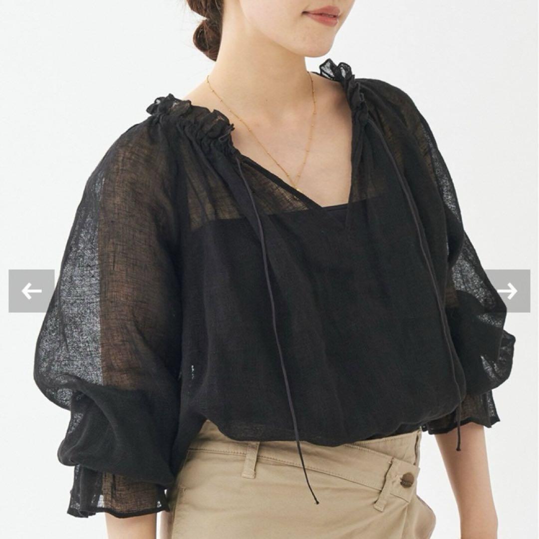 Plage LINEN Gather ブラウス　プラージュ