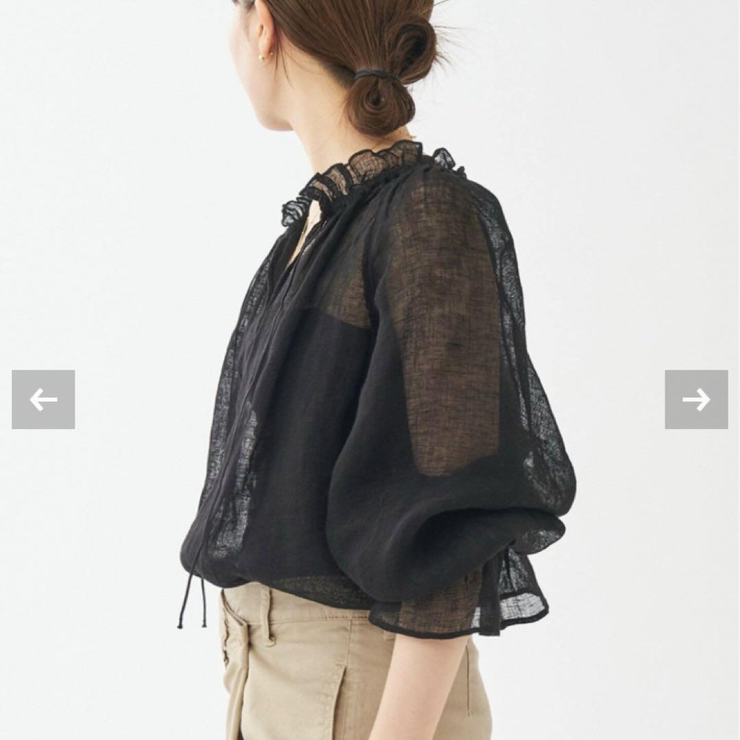 Plage LINEN Gather ブラウス　プラージュ