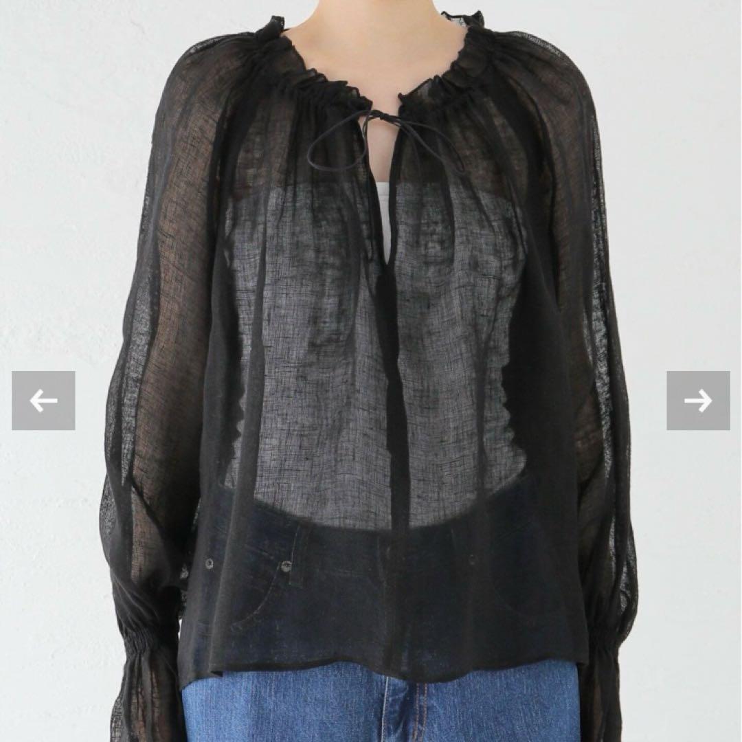 Plage LINEN Gather ブラウス　プラージュ