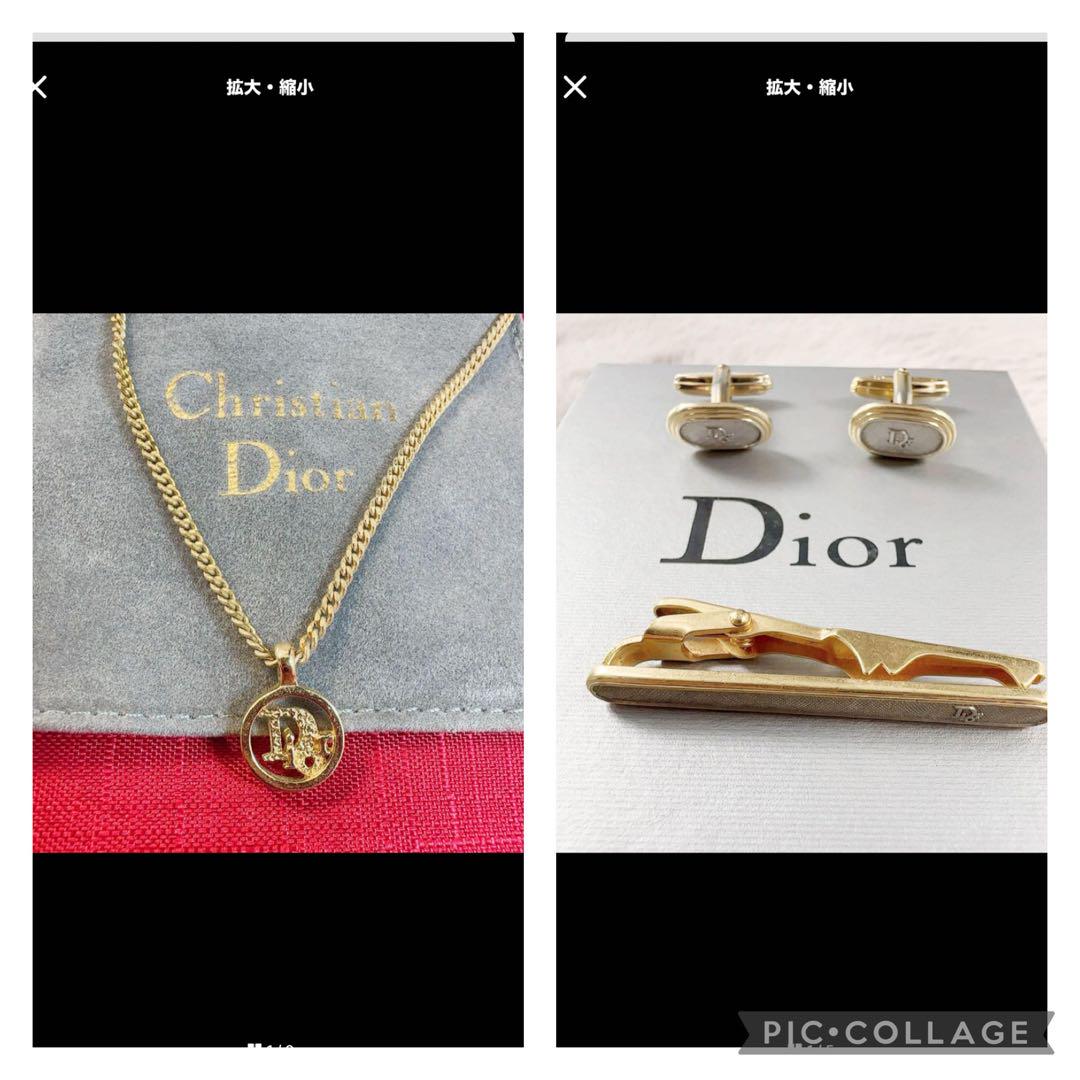 クリスチャン ディオール ネックレス サークル ロゴ ゴールド