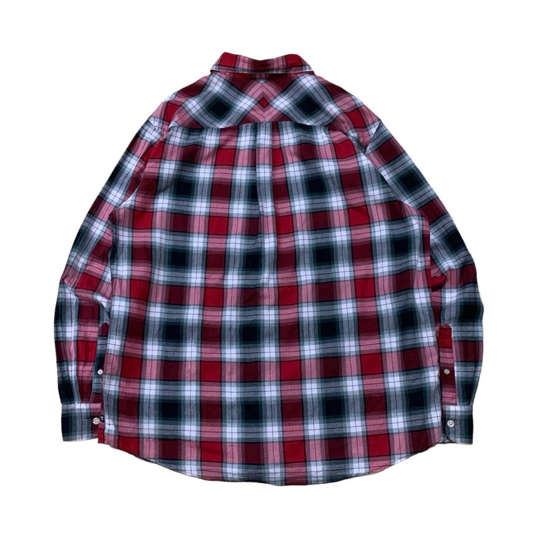 chaps チャップス オンブレチェックシャツ チェック柄 Lサイズ