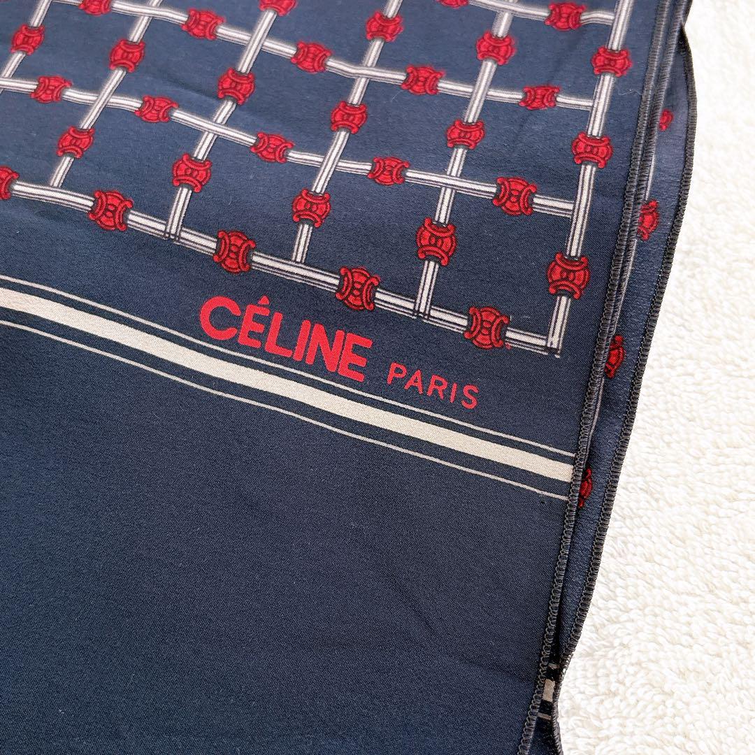 CERINE PARIS セリーヌ 大きめスカーフ バンダナ 縦長ストール