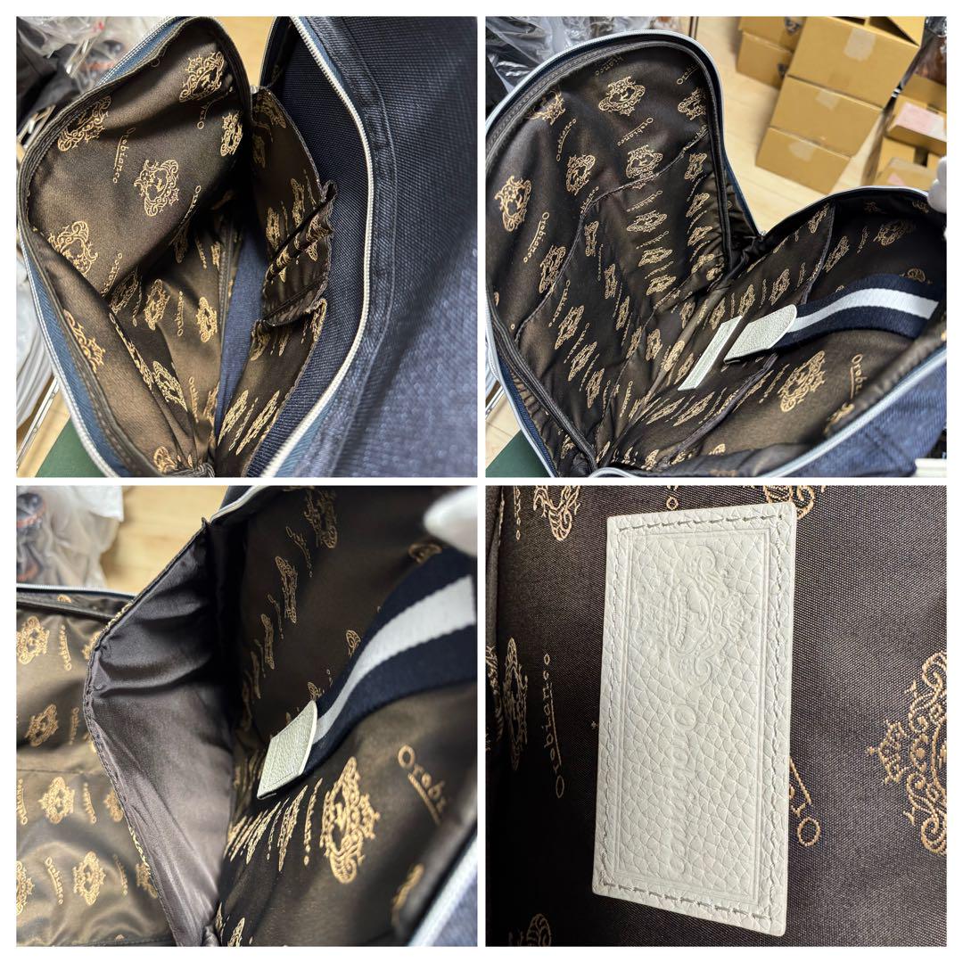【新品同様】Orobianco オロビアンコ リュックサック　デニム×レザー