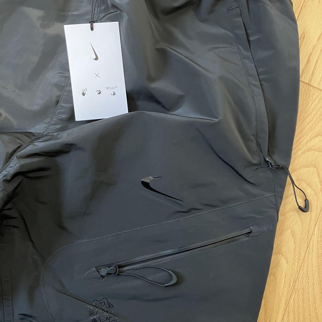新品 ナイキ オフホワイト off-white パンツ Lサイズ 黒