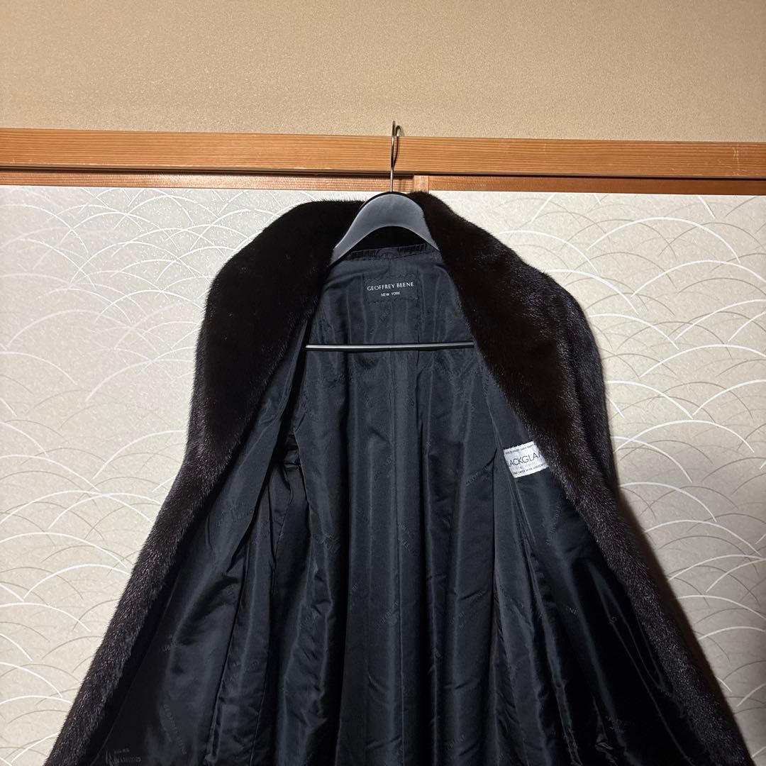 GEOFFREY BEENE BLACKGLAMA ミンクミドルコート GEOFFREY BEENE BLACKGLAMA ミンクミドルコート