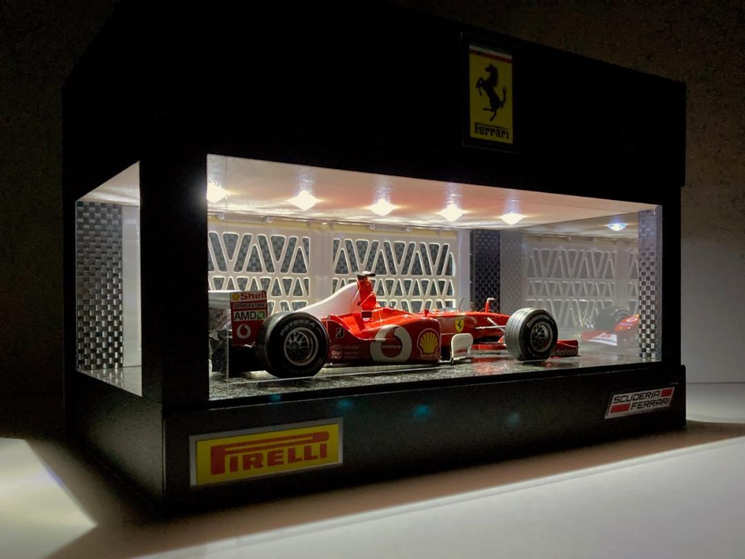 1/24〜1/64展示可・間接照明＆二重壁2・ディスプレーBOX・ネオ