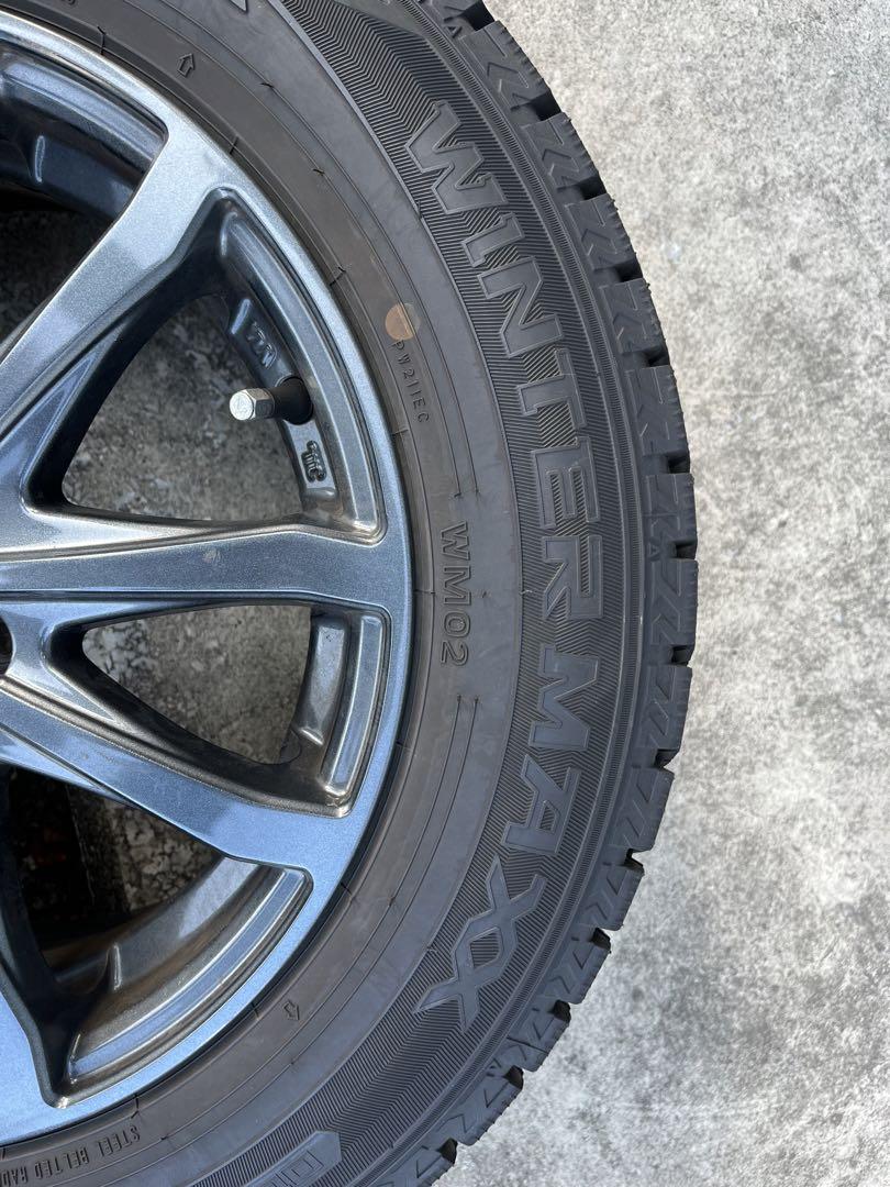 ダンロップ スタッドレス 165 70 R14 4WDタイヤ
 マーチ 21年製 ホイール付