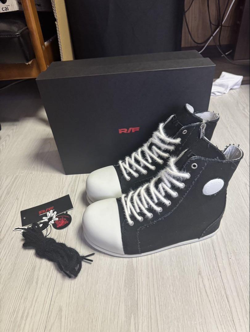 【F.V.V.O】 直営店☆ROCKSTA CHAOS NOISE CANVAS スニーカー FVVO × ROCKSTA CHAOS NOISE CANVAS BOOTS