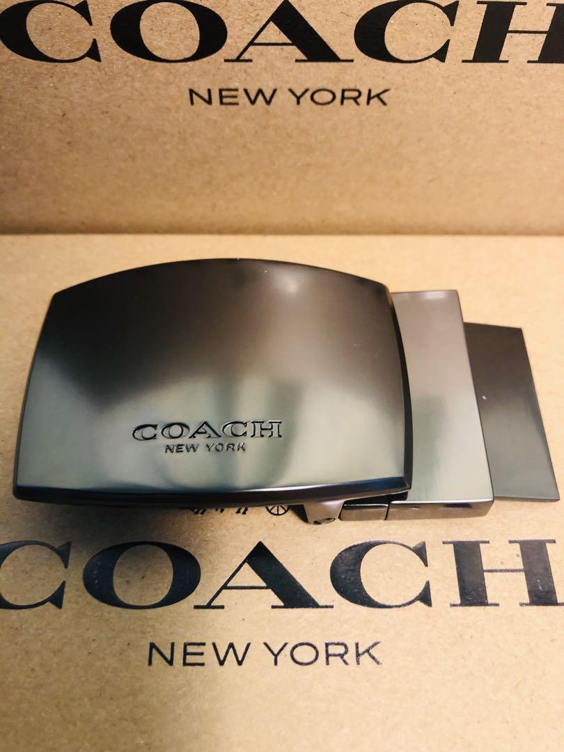 COACHコーチ新品正規品リバーシブルレザーベルト　回転バックル2個