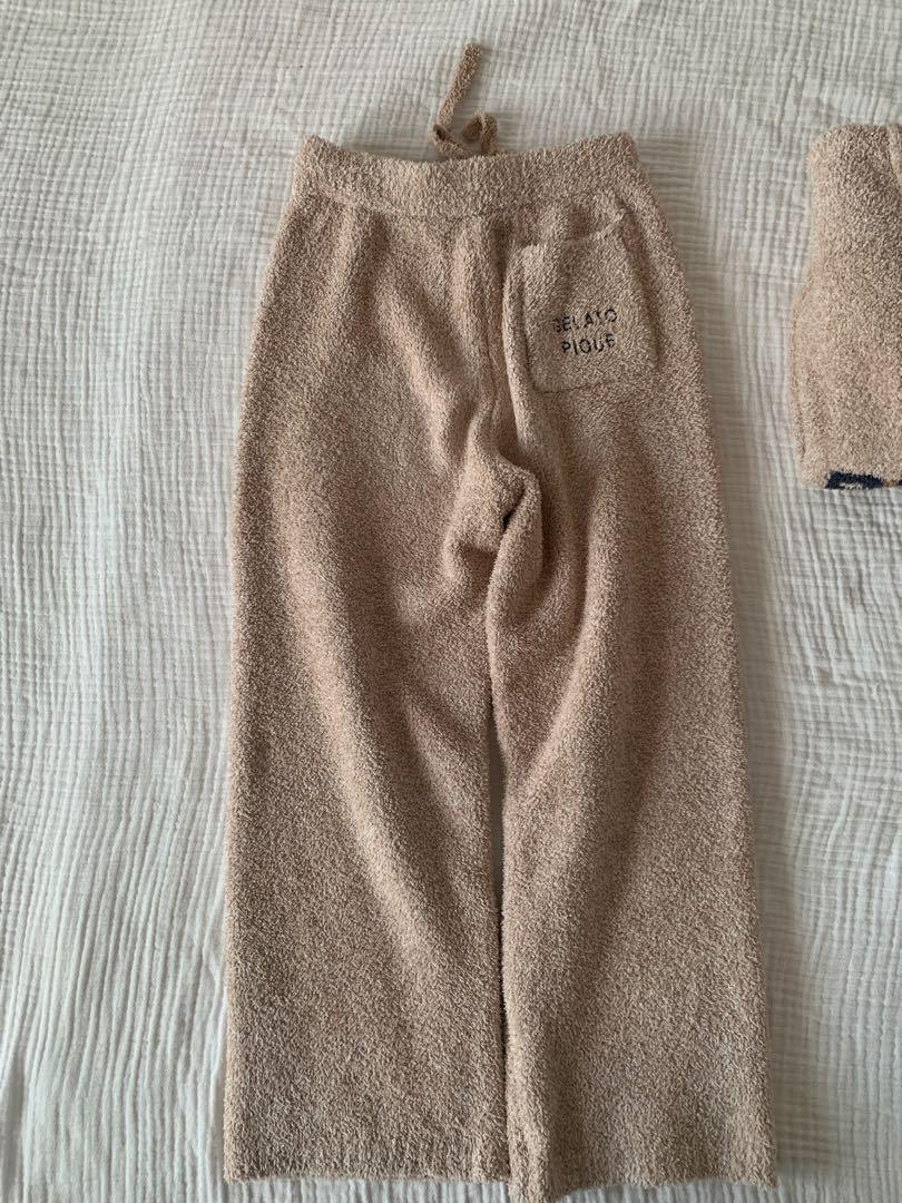 Gelato Pique メランジベアジャガードセットアップ　ベージュ
