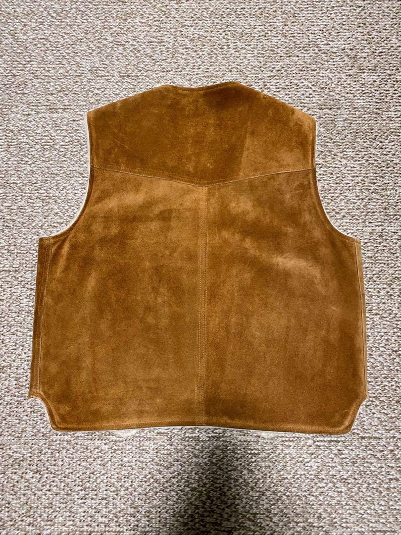 ★雰囲気抜群‼️USA製★70s Sears ボア付き スウェード ベスト L‼️