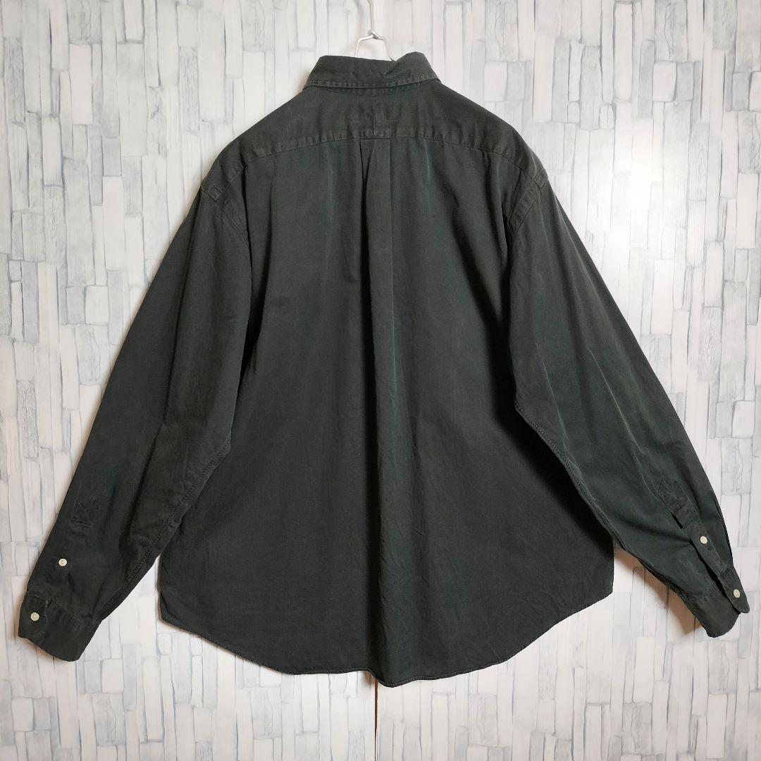 90s ラルフローレン Ralph Lauren BDシャツ 長袖 ブラック