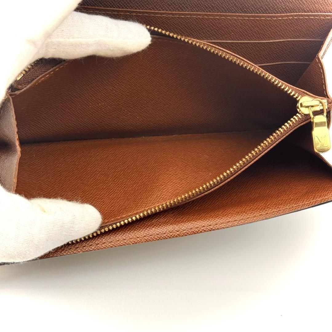 ルイヴィトン モノグラム ポルトフォイユ サラ ブラウン 長財布