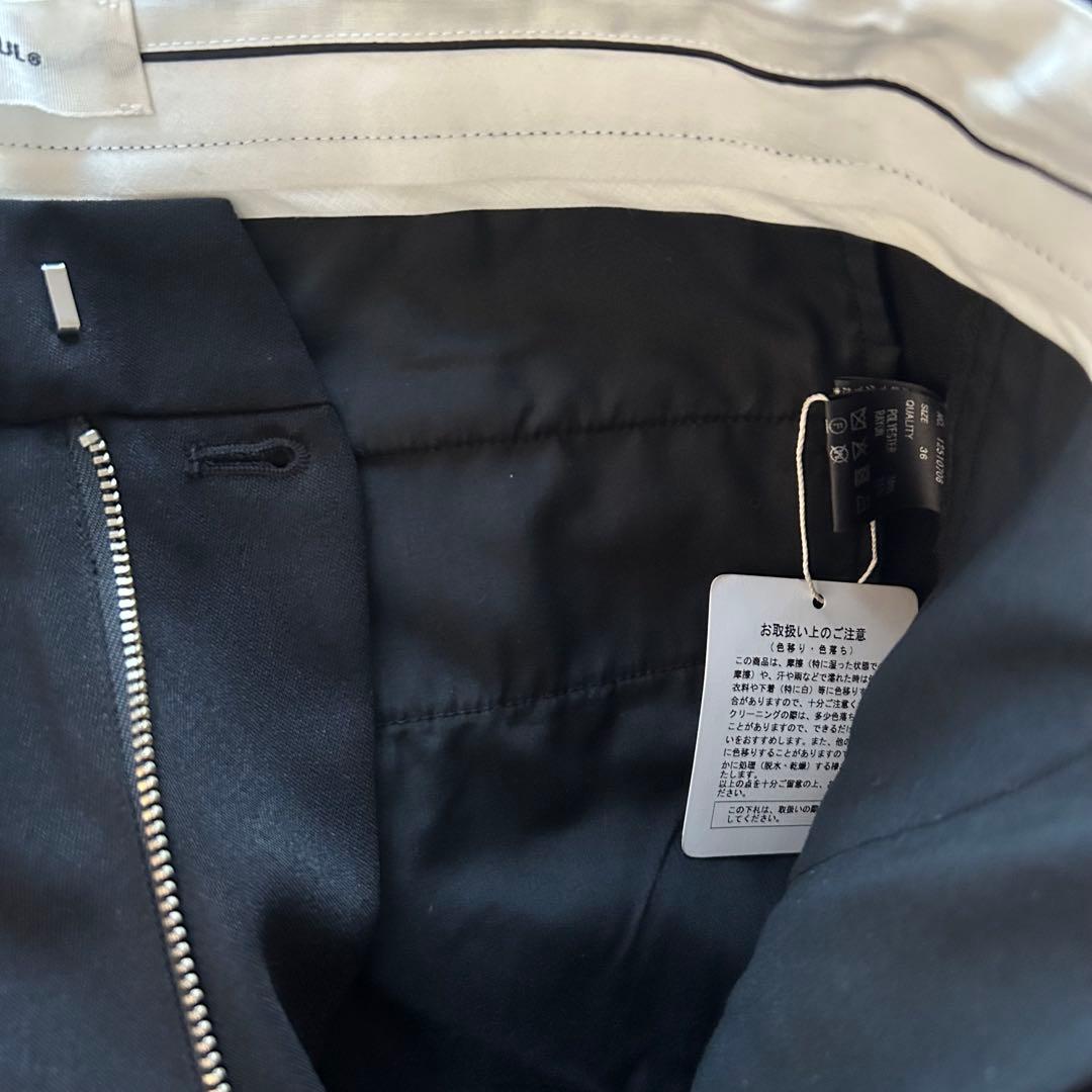 todayful Tuck Wide Trousers ブラック36