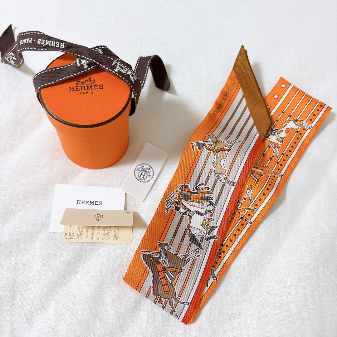 エルメス HERMES ツイリー パウニー族の首長 美品
