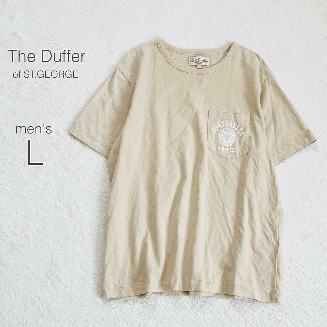 【ザダファー】半袖ロゴプリントTシャツ 綿100 カジュアル シンプル L 美品