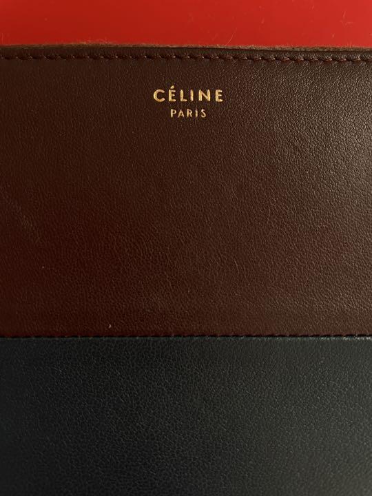 【オープニング 大放出セール】 値下げ!!セリーヌ レアカラーボルドー バイカラー CELINE長財布 小物