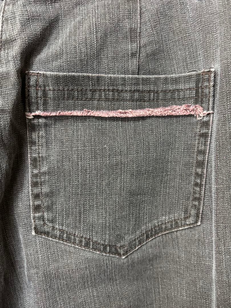 Monégal クロスステッチデニムパンツ グレー GINKGOPHARMACY_COM