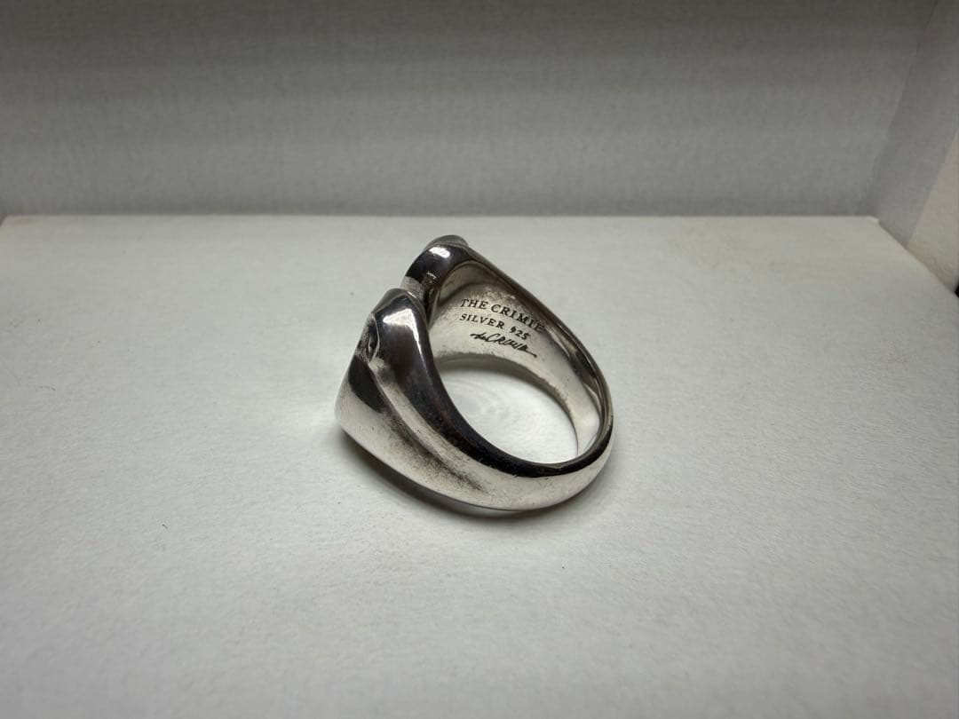 LETTER RIBBON HORSE SHOE RING SMALL LETTER RIBBON HORSE SHOE RING SMALL