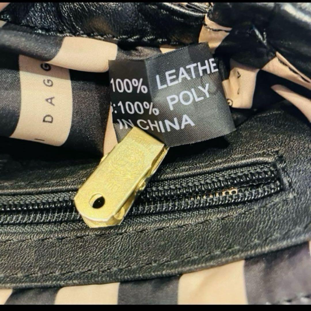 kelsi dagger 2way ショルダーバッグ ハンドバッグ レザー 黒