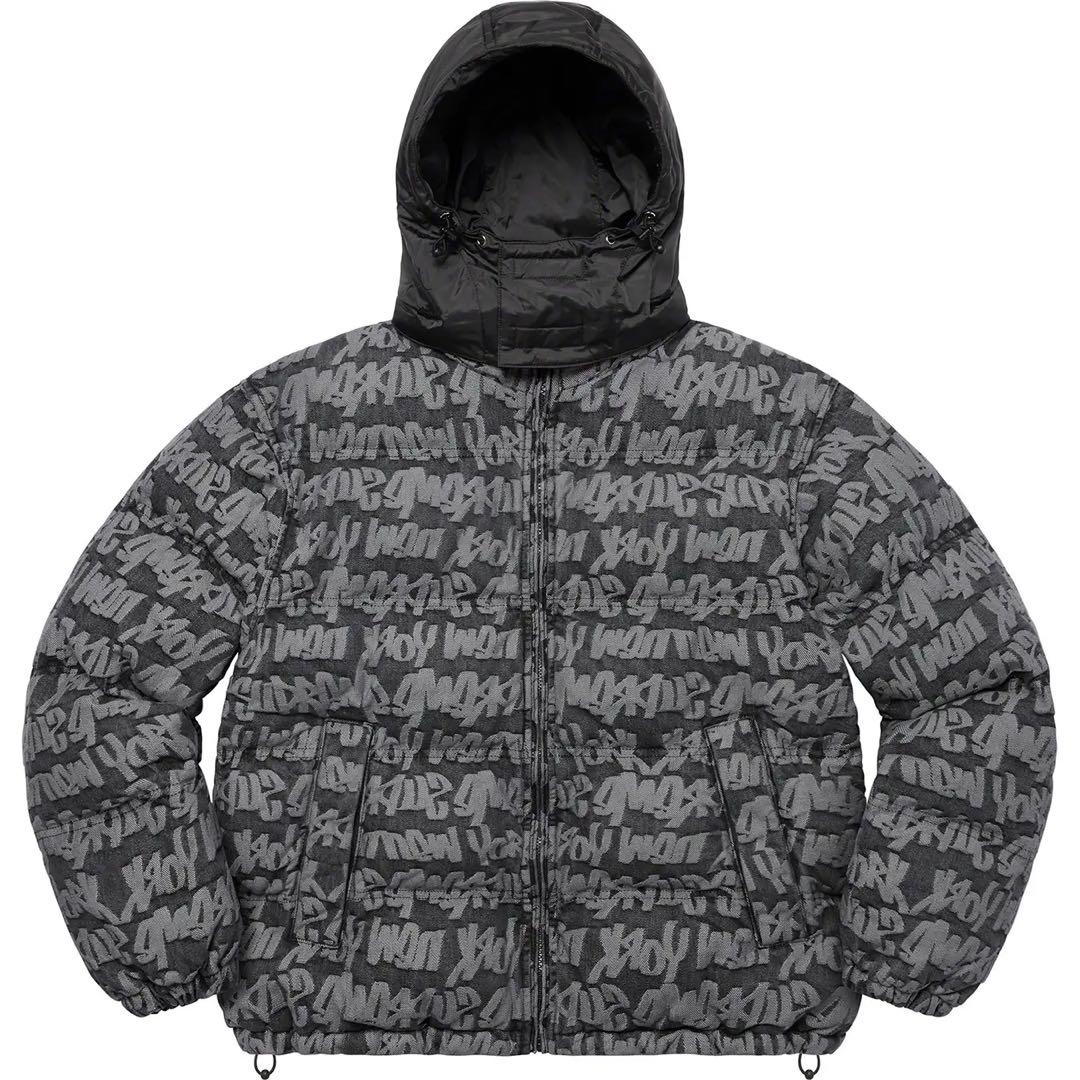 Supreme Fat Tip Jacquard Denim Puffer