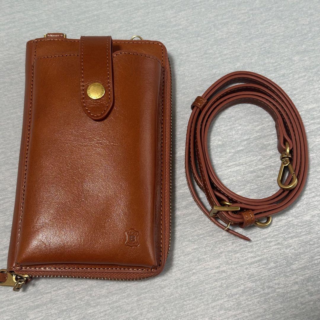新品　BELLIES YORKスマホショルダーブラウン　ベジタブルタンニン 8,232円