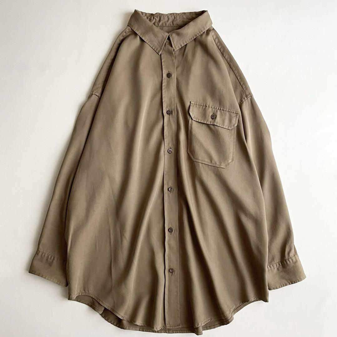 Military wash シャツ プラージュ長袖シャツ Plage ミリタリー
