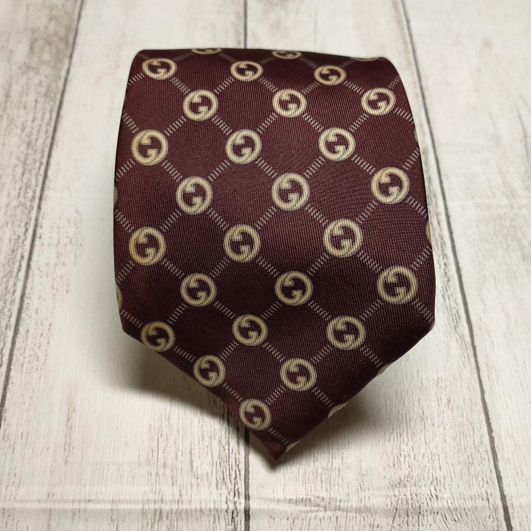 絶品】 【美品】GUCCI ハイブランド 高級シルク GGライン ネクタイGG柄 - ネクタイ 絶品】 【美品】GUCCI ハイブランド 高級シルク GGライン ネクタイGG柄 - ネクタイ
