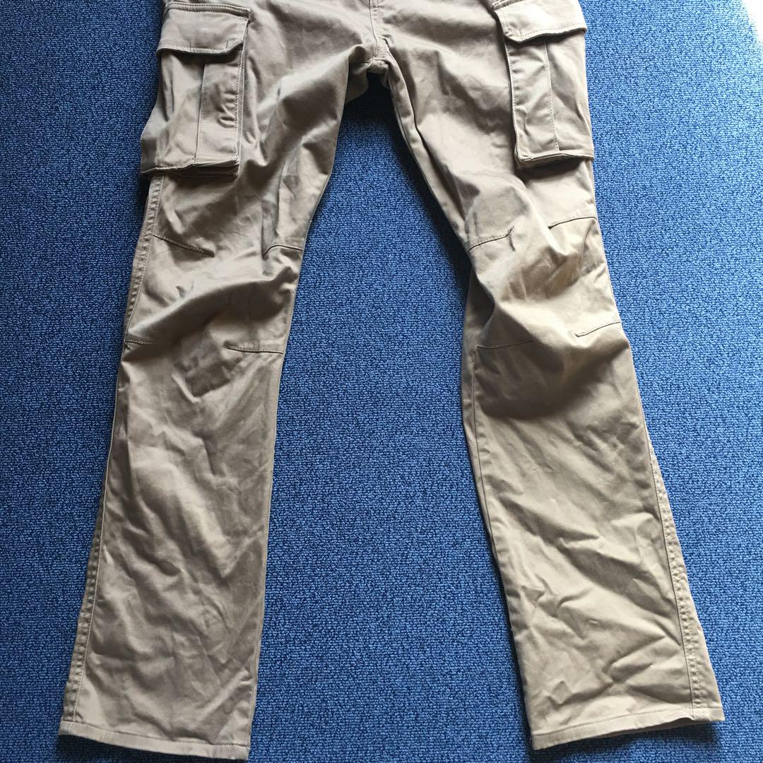 DRIFIRE ベージュ カーゴパンツ 複数ポケット size M-R シミ有 ベージュ カーゴパンツ 複数ポケット