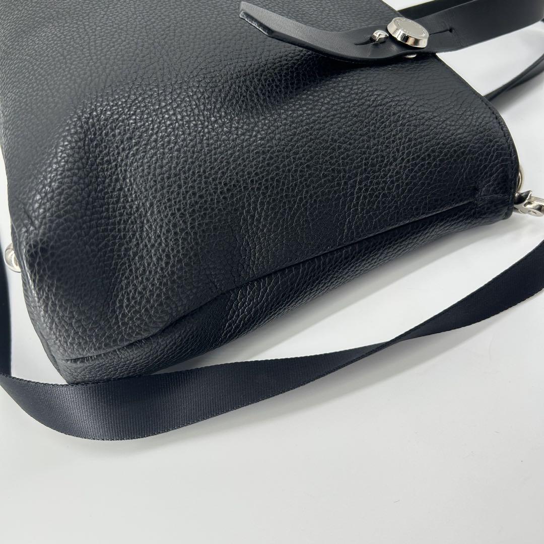 美品✨カツユキコダマ 2way レザー ハンドバッグ ショルダーバッグ ブラック 美品✨カツユキコダマ 2way レザー ハンドバッグ ショルダー