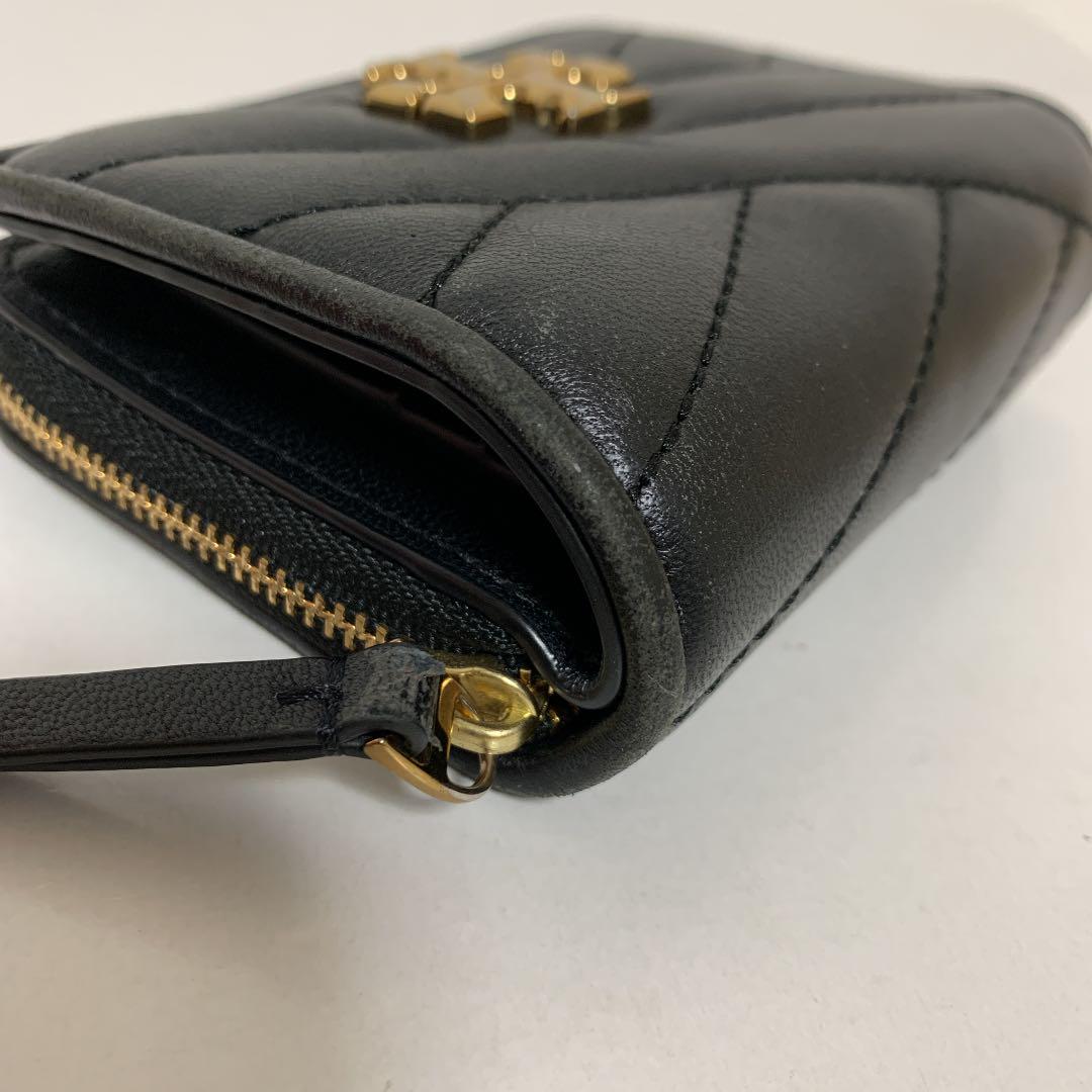 ければ トリーバーチ ミニ 財布 KIRA CHEVRON キルティング ブラック 中古 jWKyM-m84982781229 いです